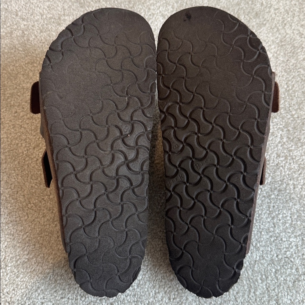 Birkenstock Brown Leather Arizona Sandals Men’s - Picture 3 of 5